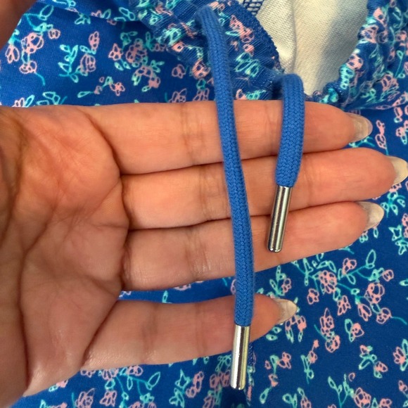 Adidas x KSENIASCHNAIDER Floral 3-Stripes Shorts Blue Pink Womens Medium - Picture 7 of 10